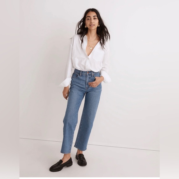 Madewell Denim - NWT Petite Perfect Vintage Wide Leg Crop Jean Knoxville Wash